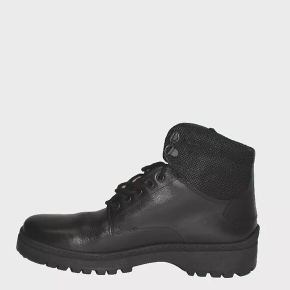 New! Bruno Magli Val Leather Derby Boots Size 10.5 M Black DD328A main image 7